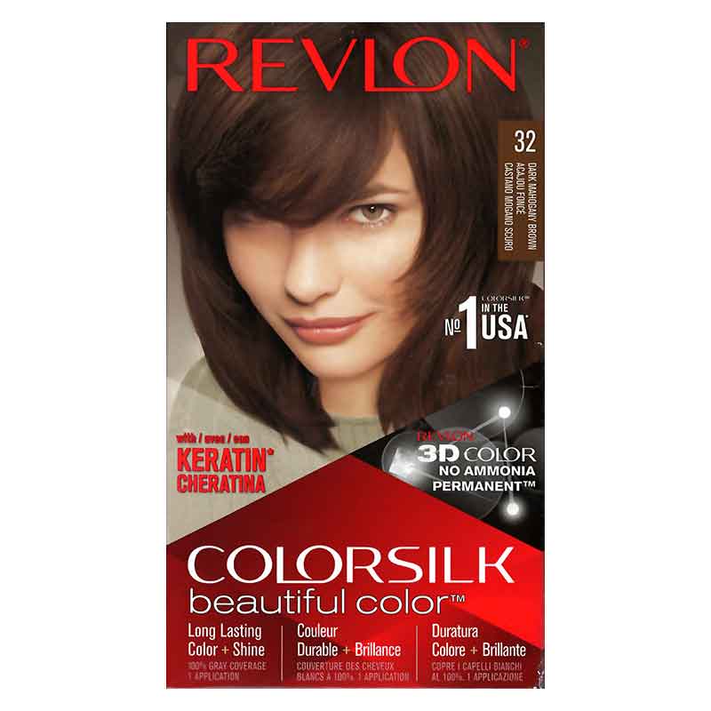 Revlon COLORSILK beautiful color #32 Dark Mahogany Brown - Maisal online  store
