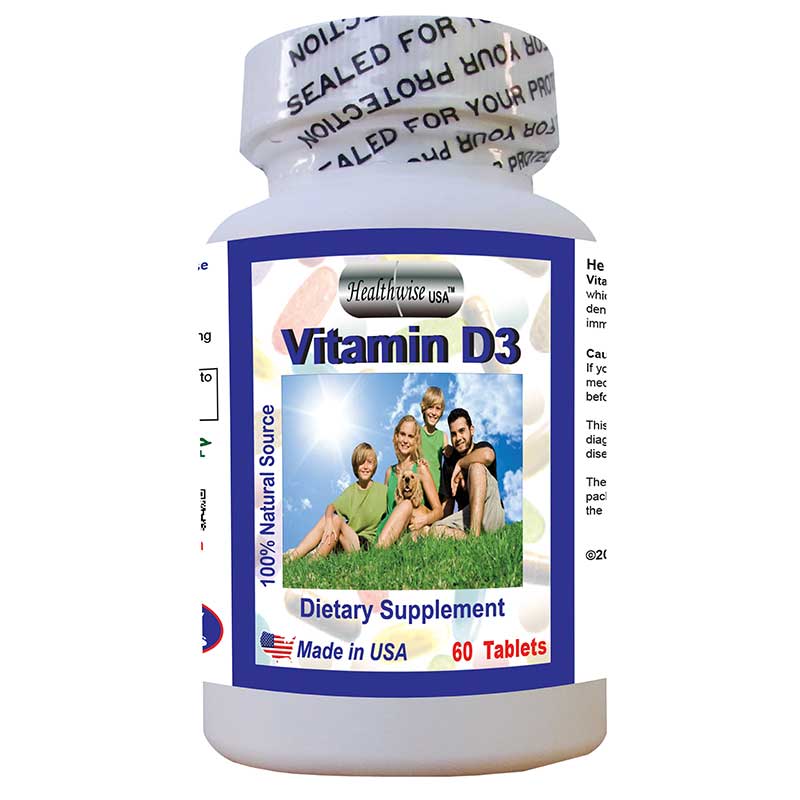 Vitamin D3 May help to increase bone density, heart & immune system