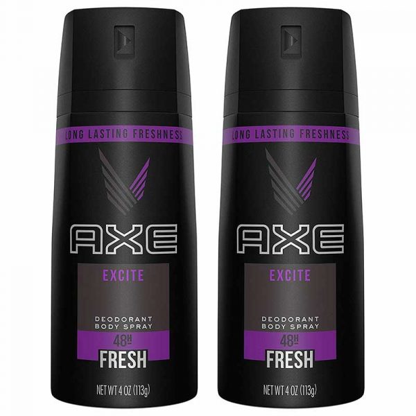 AXE Body Spray for Men excite twin pack